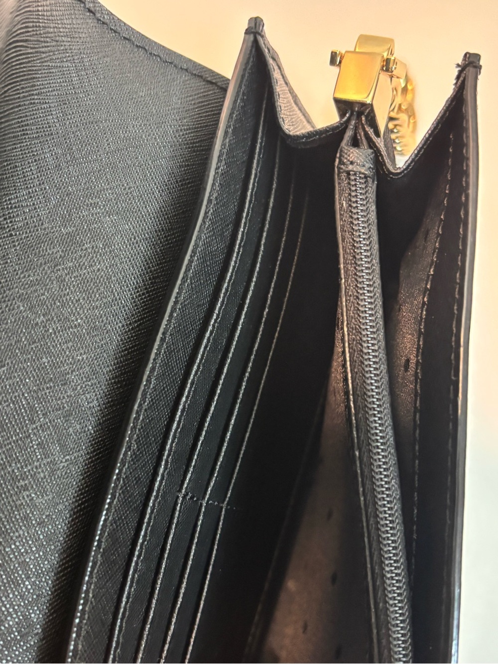 KATE SPADE ($258) Make It Mine Camila Black Saffiano Leather Crossbody Bag AUTH - Picture 11 of 16